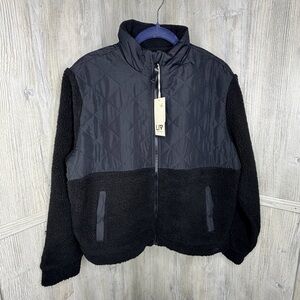 Women's Black Quilted Utility Jacket